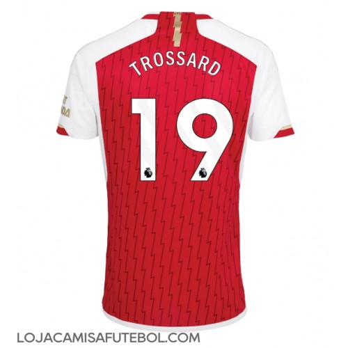 Camisa de Futebol Arsenal Leandro Trossard #19 Equipamento Principal 2023-24 Manga Curta